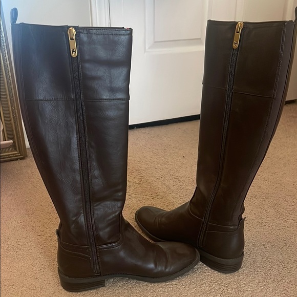 Tommy Hilfiger Brown knee high riding style Boots size 6 - Picture 3 of 5